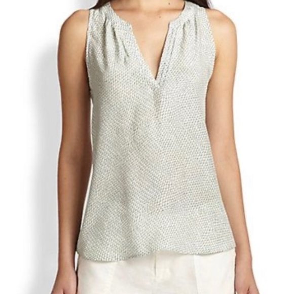 Joie Tops - Joie Fifi Silk Blouse Light Green Small